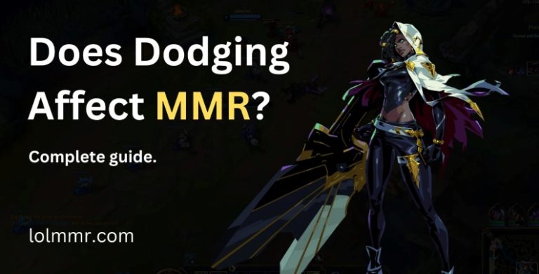Does dodging affect MMR in League of Legends